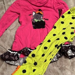 Ricrac & Ruffles Halloween cat set